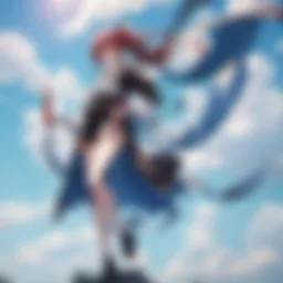 A visually stunning scene from a lesser-known anime showcasing unique artistry