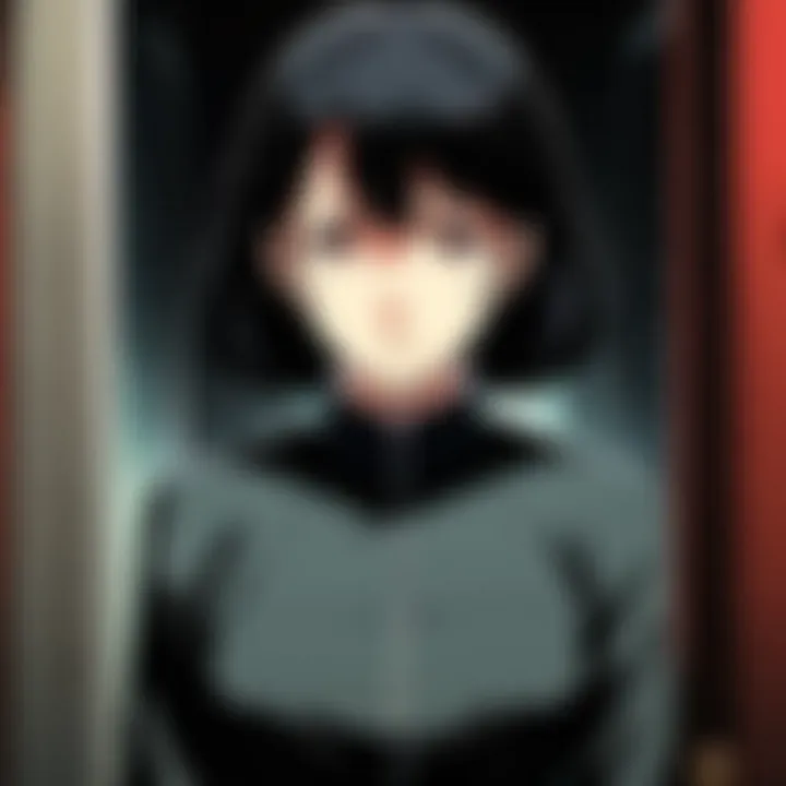 A character illustration capturing the essence of fear and suspense.