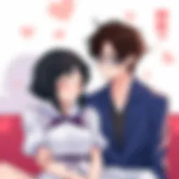 A scene depicting the emotional intensity between the characters.