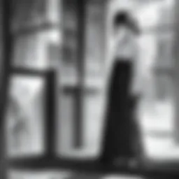 A scene from a classic Japanese silent film showcasing early cinematic techniques
