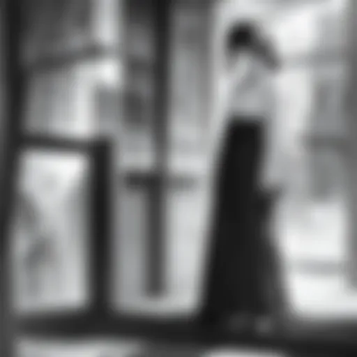 A scene from a classic Japanese silent film showcasing early cinematic techniques