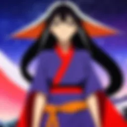 The vivid artwork of Katanagatari showcasing its unique style.