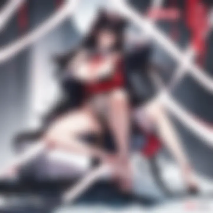 Close-up view of the fabric texture and print quality of a Mai Sakurajima body pillow
