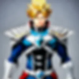 A vibrant display of MHA diamond art featuring iconic characters shining with colorful gems.