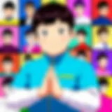 A vibrant collage of Mr. Osomatsu characters showcasing their unique personalities.
