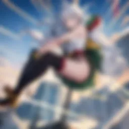 Dynamic scene showcasing a pivotal moment in My Hero Academia Season 4
