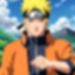 A pivotal scene showcasing Naruto's determination