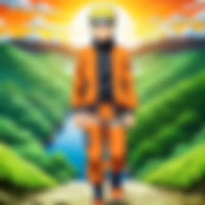 Symbolic representation of Naruto's journey