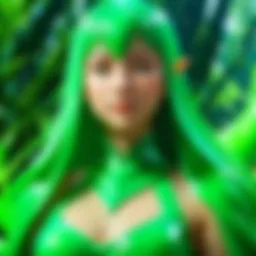 The vibrant fantasy world depicted in 'Reincarnated as a Slime'