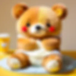 Rilakkuma character in a serene setting