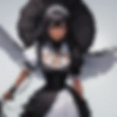 Visual exploration of the complexities of black maid archetype