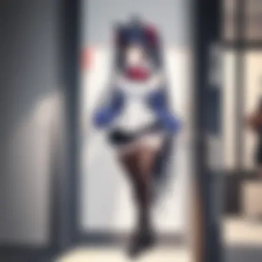 Character Design and Stockings Character design sketches highlighting the role of stockings in anime aesthetics