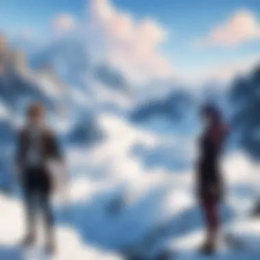 A dramatic landscape from an acclaimed anime that highlights its stunning animation.