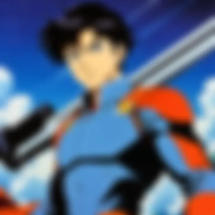 A detailed character design from a classic action-adventure series, emphasizing unique features.
