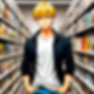 Diverse Manga Collection A vibrant selection of manga volumes showcasing various genres.