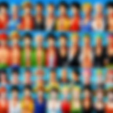 Character Evolution in One Piece Illustration showcasing the evolution of One Piece characters