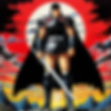 Berserk's Cultural Footprint Visual representation of Berserk's cultural impact within anime