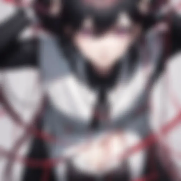 An illustration depicting a pivotal scene from Danganronpa that highlights the mystery element