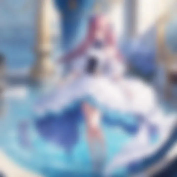 An artistic depiction of gameplay mechanics in otome games.