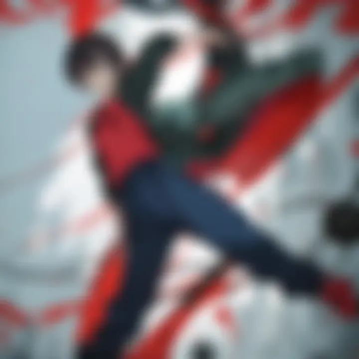 A striking visual of a key scene depicting psychological disturbance