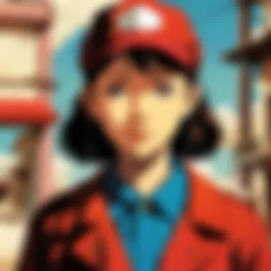 A surreal representation of the protagonist caught in a web of paranoia