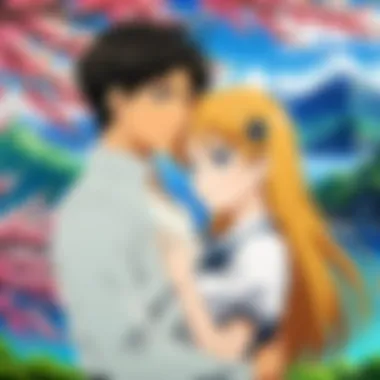 A collage showcasing various character archetypes found in romance anime.