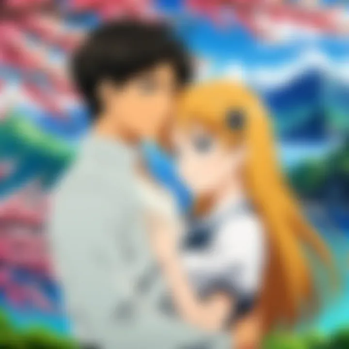 A collage showcasing various character archetypes found in romance anime.