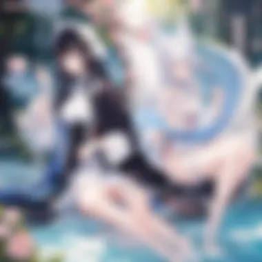 Design Elements of Manhua A dynamic representation of manhua featuring its distinctive color palette and design elements.