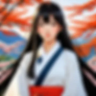 Cultural Symbols in Manhwa An illustration highlighting the cultural symbols and themes unique to manhwa.