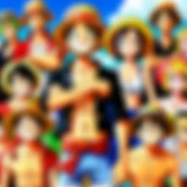 The Straw Hat Pirates gathered together