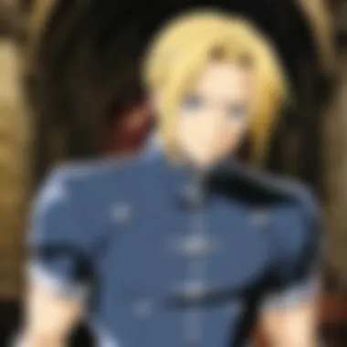 Voice Actor Performance in Fullmetal Alchemist A close-up of a voice actor performing a scene from Fullmetal Alchemist