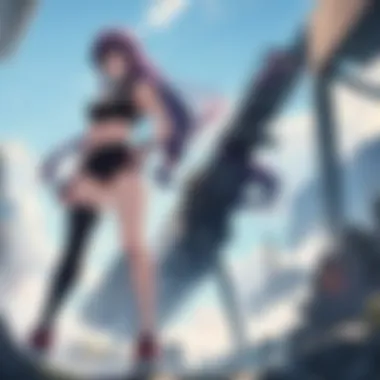 Aesthetic Fusion of Fitness and Anime Concept art depicting the fusion of fitness and anime aesthetics