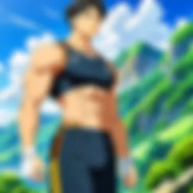 The Journey of Training in Anime Illustration of a training montage from a popular anime series