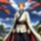 A captivating landscape of the fantasy world in Mushoku Tensei.
