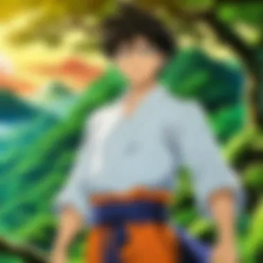 Iconic Fantasy Anime Characters An illustration depicting various iconic fantasy anime characters in dynamic poses.