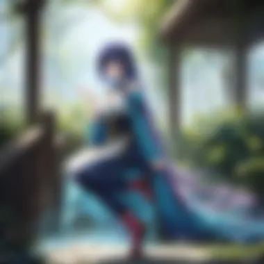 Emotional Depth in Fantasy Anime A scene capturing the emotional depth of a fantasy anime moment, highlighting character relationships.