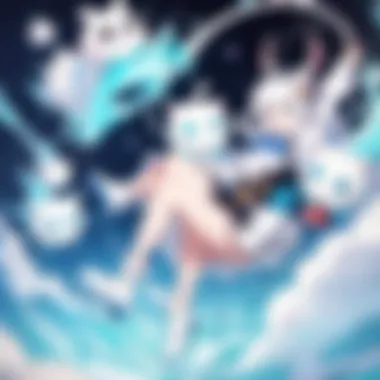 Celebrating Poro Through Fan Art A vibrant fan art illustration celebrating the Poro character in various digital landscapes.