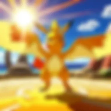 Dynamic Pokémon Battles A graphical representation of Pokémon battles illustrating gameplay mechanics