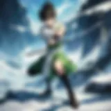 Gon Freecss in intense battle stance