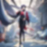 A captivating scene from the Shinzo anime showcasing its unique art style