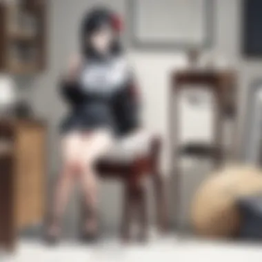 Trendy anime eyeglass cases setup in a collector's showcase