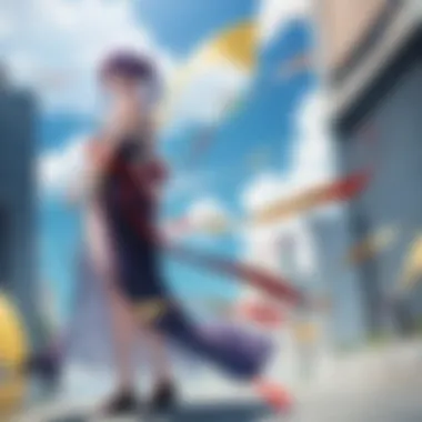 Key Story Arcs in Gintama A visually captivating depiction of key story arcs from Gintama, showcasing its dramatic and action-packed moments.