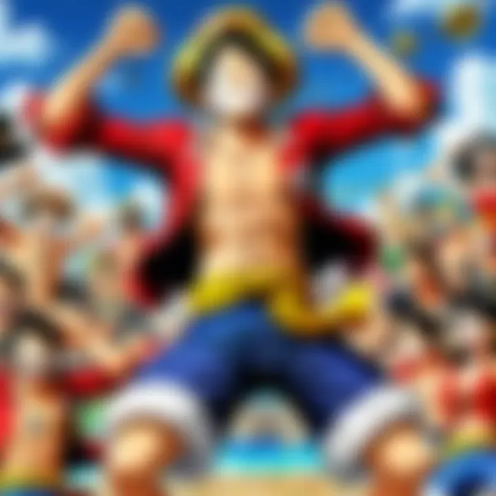 An engaging visual of a vibrant One Piece fan community event, showcasing their passion and creativity.