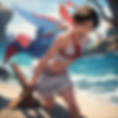 Luffy's Epic Battles: Confronting Adversity A dramatic scene depicting Luffy's confrontations with significant antagonists.
