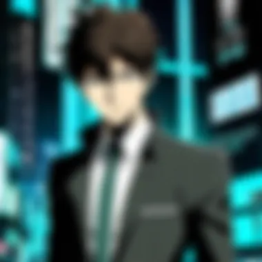 Exploring Key Characters in Psycho-Pass An analytical depiction of key characters from Psycho-Pass, showcasing their unique attributes and dynamics.