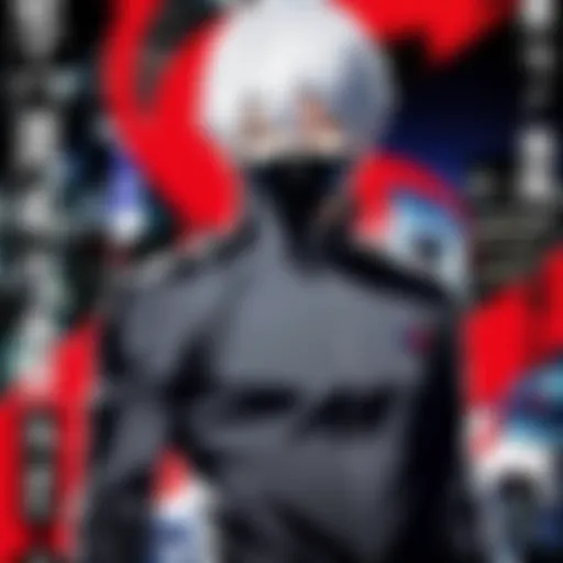 Tokyo Ghoul series poster featuring main characters