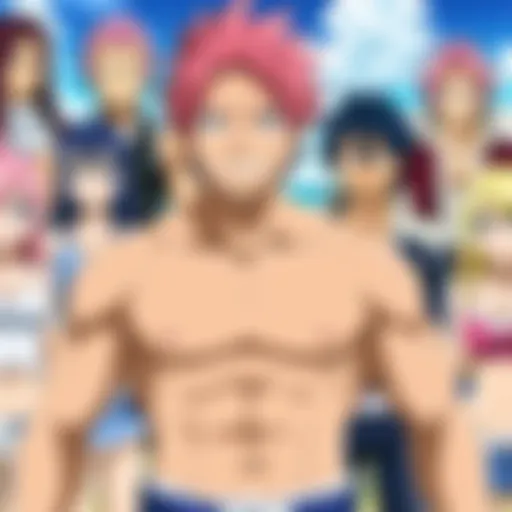 Key moment depicting the reunion of main characters