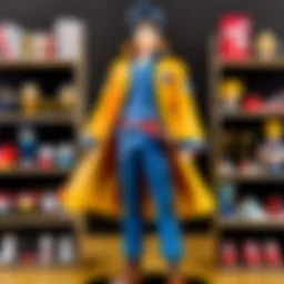 A vibrant display of anime collectibles showcasing popular characters