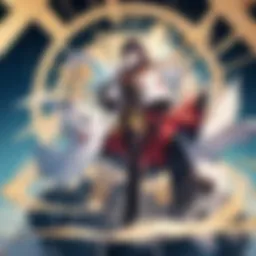 Abstract depiction of a futuristic digital library