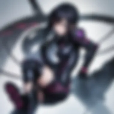 Dynamic Characters Engaged in Action-Packed Moments in Gantz Gantz Characters in Intense Action